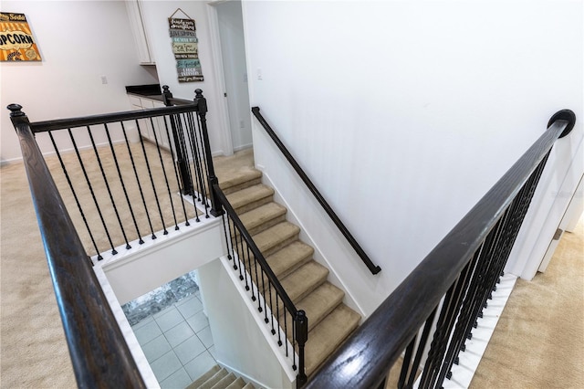 2623 Calistoga Ave, Kissimmee, FL 34741 - stairway featuring carpet