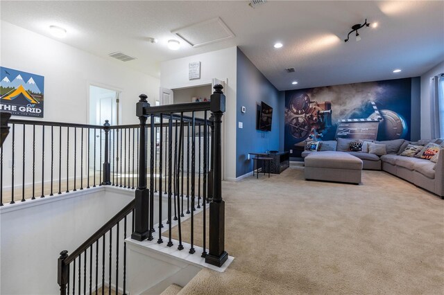 2623 Calistoga Ave, Kissimmee, FL 34741 - carpeted living room featuring baseboards and recessed lighting