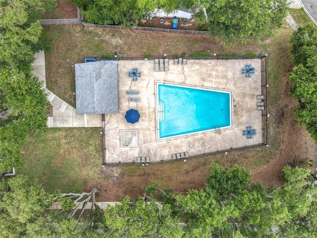5452 Higgins Way, Orlando, FL 32808 - bird's eye view of a pool area