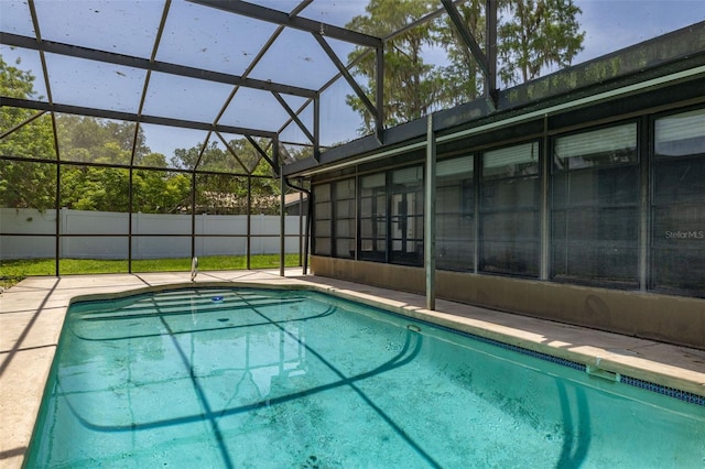 4307 Oak Ct, Saint Cloud, FL 34769 - view of pool featuring glass enclosure and a patio