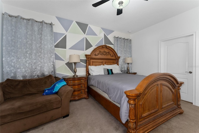 6651 Syreeta Ln, Harmony, FL 34773 - carpeted bedroom featuring a ceiling fan