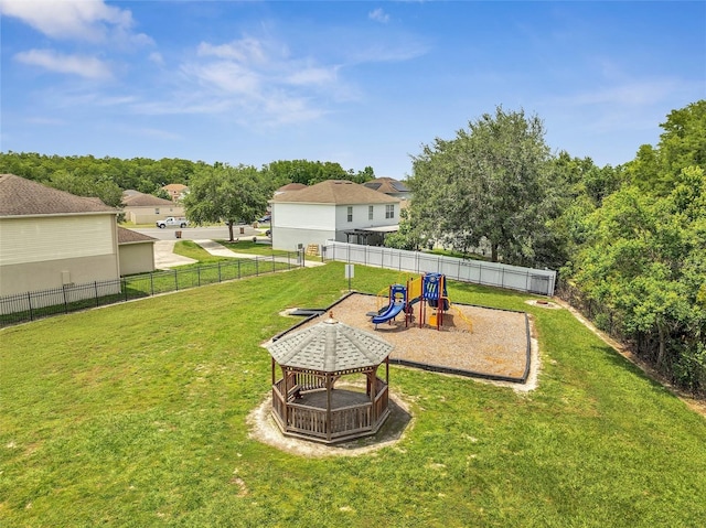 3274 Hunters Chase Loop, Kissimmee, FL 34743 - view of yard with a playground and a gazebo