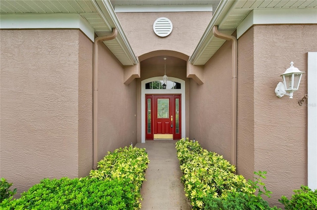 4065 Kingsley St, Clermont, FL 34711 - property entrance featuring stucco siding