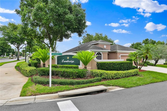 4065 Kingsley St, Clermont, FL 34711 - community / neighborhood sign with concrete driveway and an attached garage