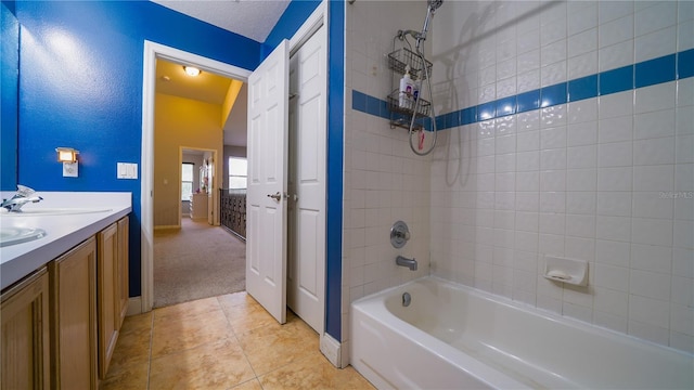 2851 Granada Blvd, Kissimmee, FL 34746 - full bathroom featuring  shower combination, double vanity, and tile patterned flooring