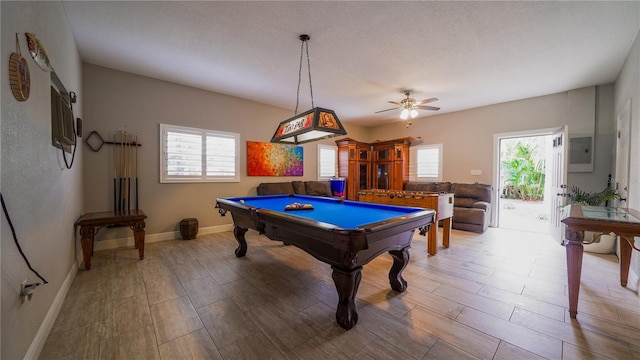 2851 Granada Blvd, Kissimmee, FL 34746 - playroom featuring billiards table and ceiling fan