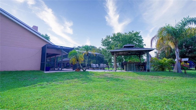 2851 Granada Blvd, Kissimmee, FL 34746 - view of grassy yard featuring a gazebo and a patio area