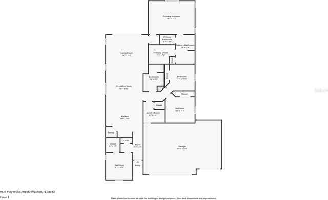 9127 Players Dr, Weeki Wachee, FL 34613 - view of room layout
