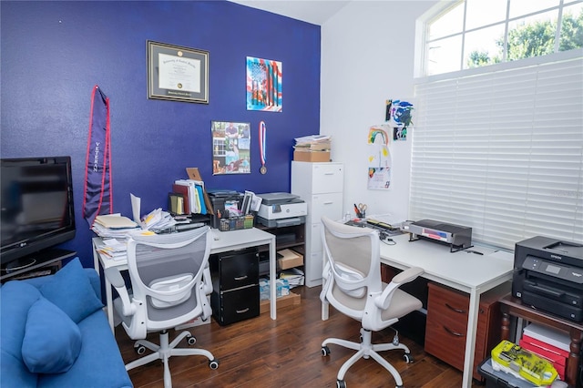2268 Victoria Falls Dr, Orlando, FL 32824 - office area with wood finished floors