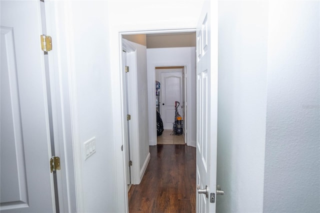 2268 Victoria Falls Dr, Orlando, FL 32824 - corridor with dark wood finished floors