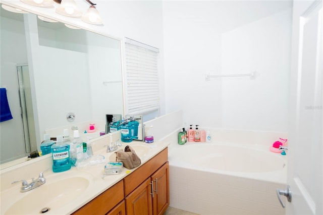 2268 Victoria Falls Dr, Orlando, FL 32824 - full bathroom with a bath and double vanity