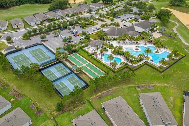 1598 Whitewood Ct, Kissimmee, FL 34747 - drone / aerial view of a pool