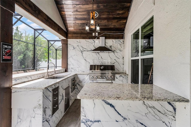 2561 Montego Bay Blvd, Kissimmee, FL 34746 - view of patio / terrace with a sink and a lanai