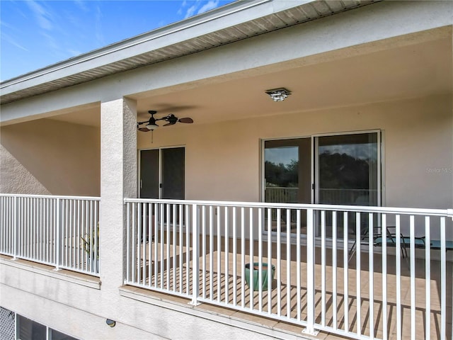16072 Shasta St, Clermont, FL 34714 - balcony featuring a ceiling fan