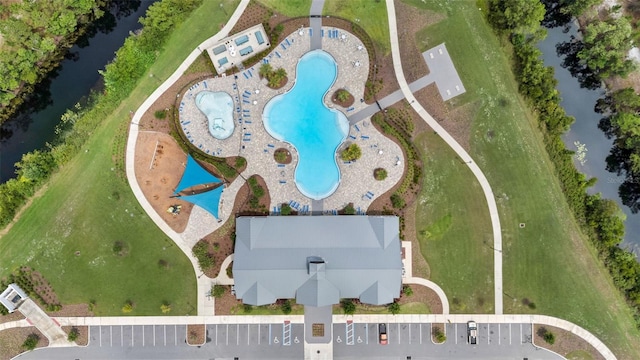 2838 Common Crane Ct, Harmony, FL 34773 - bird's eye view of a pool area