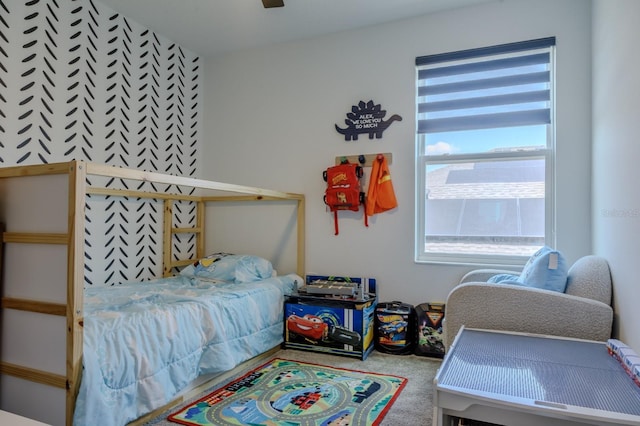466 Cool Summer Ln, Davenport, FL 33837 - bedroom with multiple windows, carpet, and ceiling fan