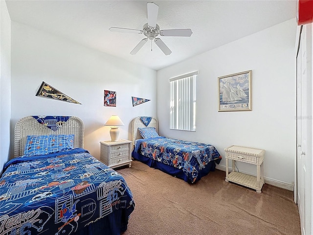107 Amaca Ln, Davenport, FL 33897 - carpeted bedroom featuring ceiling fan and baseboards