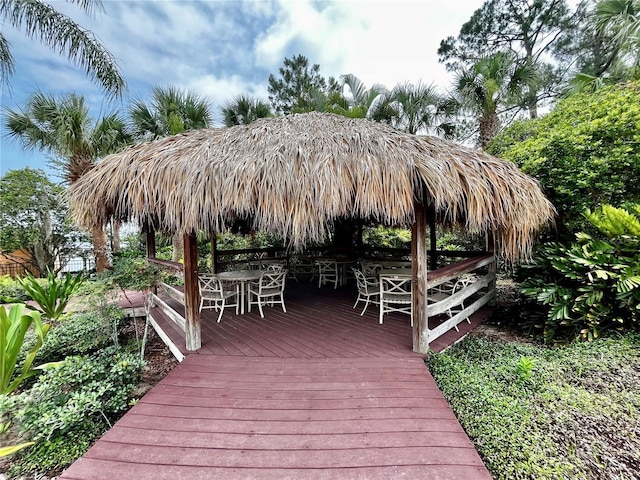 1106 Gran Bahama Blvd Unit 1106, Davenport, FL 33897 - deck with a gazebo and outdoor dining space