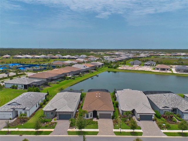 14553 Eagle Branch Dr, Nokomis, FL 34275 - aerial view of residential area featuring a nearby body of water