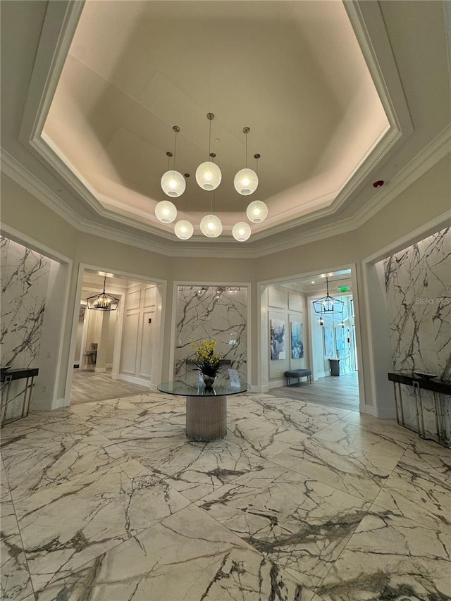 14553 Eagle Branch Dr, Nokomis, FL 34275 - lobby with crown molding