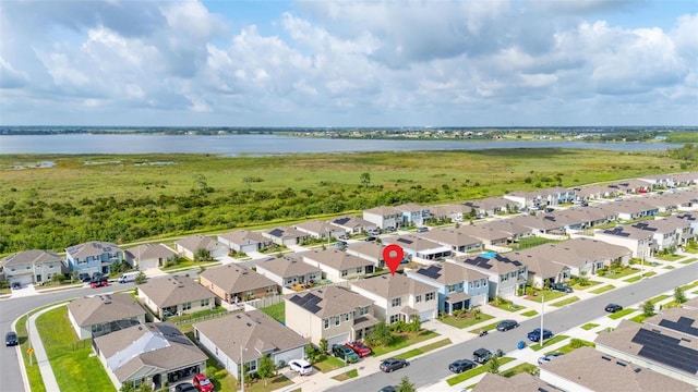 176 Sofia Ln, Lake Alfred, FL 33850 - aerial view of residential area with a large body of water
