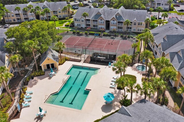 1025 S Hiawassee Rd Unit 2225, Orlando, FL 32835 - aerial perspective of suburban area with a pool area