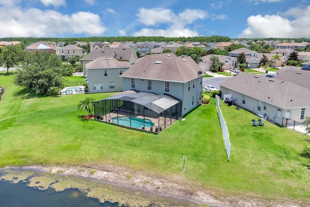 2255 Stone Lake Ct, Orlando, FL 32824 - aerial perspective of suburban area featuring a pool