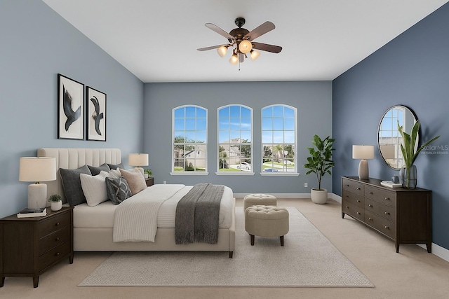 2255 Stone Lake Ct, Orlando, FL 32824 - bedroom featuring light colored carpet and a ceiling fan