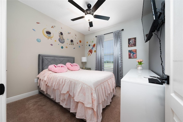 1335 Greenfield Loop, Kissimmee, FL 34747 - bedroom featuring carpet, a ceiling fan, and baseboards