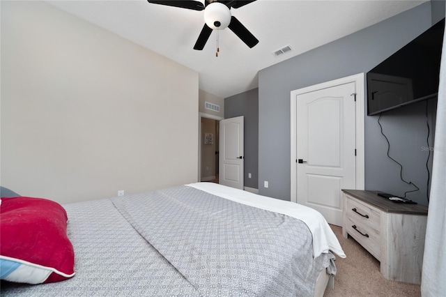 1335 Greenfield Loop, Kissimmee, FL 34747 - bedroom featuring light colored carpet and ceiling fan