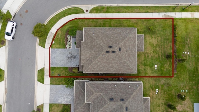 1335 Greenfield Loop, Kissimmee, FL 34747 - aerial view of property and surrounding area featuring property boundaries highlighted