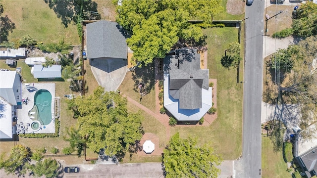 822 W Patterson St, Lakeland, FL 33803 - aerial view of property's location featuring a pool