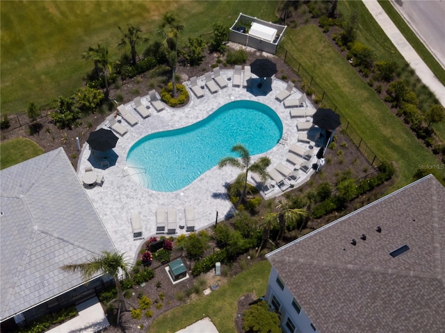 8540 Daybreak St, Sarasota, FL 34241 - aerial view of a pool