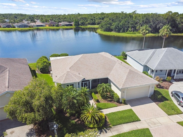 201 Largo Dr, Kissimmee, FL 34759 - aerial view of residential area featuring a large body of water