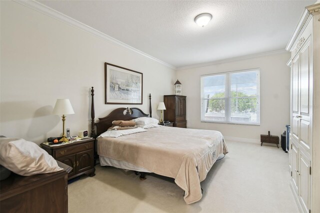 201 Largo Dr, Kissimmee, FL 34759 - bedroom featuring ornamental molding and light colored carpet