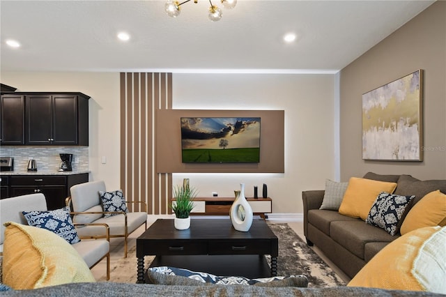 2176 Lelani Cir, Davenport, FL 33897 - living area with recessed lighting and baseboards