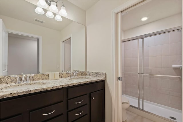 2176 Lelani Cir, Davenport, FL 33897 - full bath featuring double vanity, a stall shower, and toilet