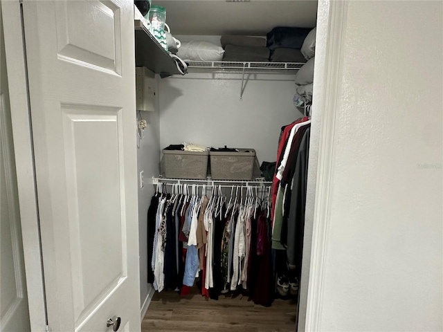 3301 Soho St Unit 104, Orlando, FL 32835 - walk in closet featuring wood finished floors