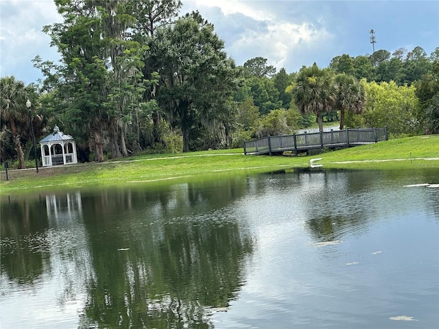 3301 Soho St Unit 104, Orlando, FL 32835 - water view featuring a gazebo