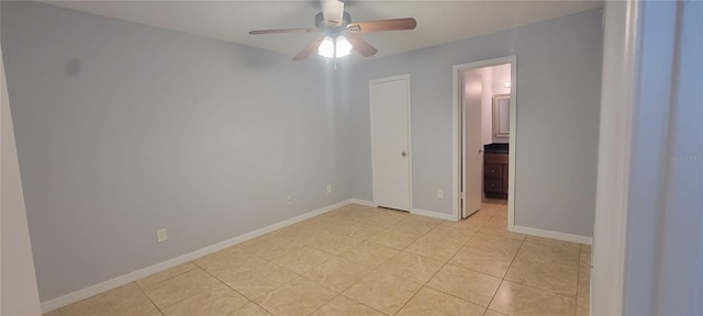 1023 S Hiawassee Rd Unit 4017, Orlando, FL 32835 - spare room featuring a ceiling fan and light tile patterned flooring