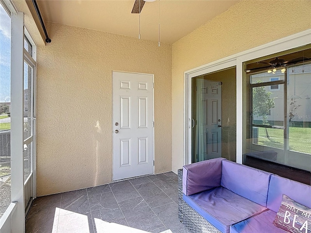 4850 Coral Castle Dr, Kissimmee, FL 34746 - sunroom with a ceiling fan