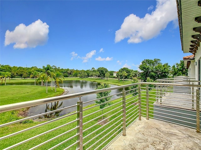 1870 Brentwood Ct, Davenport, FL 33837 - balcony with a water view and view of wooded area