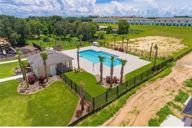 892 Grandin St, Davenport, FL 33837 - aerial view of a pool