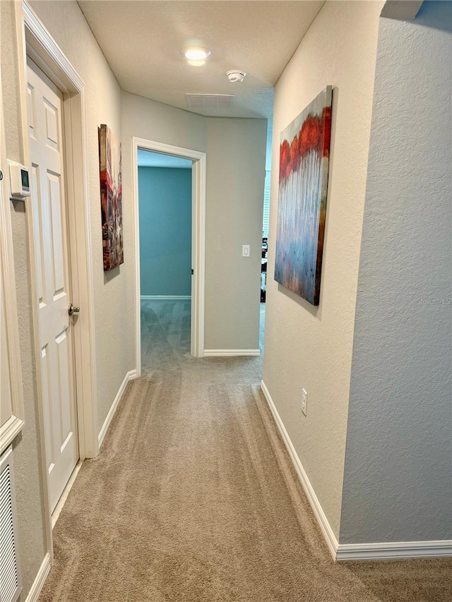 1016 Cascade Dr, Davenport, FL 33837 - hall featuring carpet and a textured wall