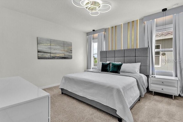 7622 Oakmoss Loop, Davenport, FL 33837 - bedroom featuring carpet floors, baseboards, and wallpapered walls