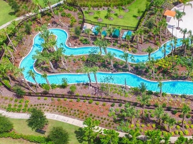 7622 Oakmoss Loop, Davenport, FL 33837 - bird's eye view of a pool area