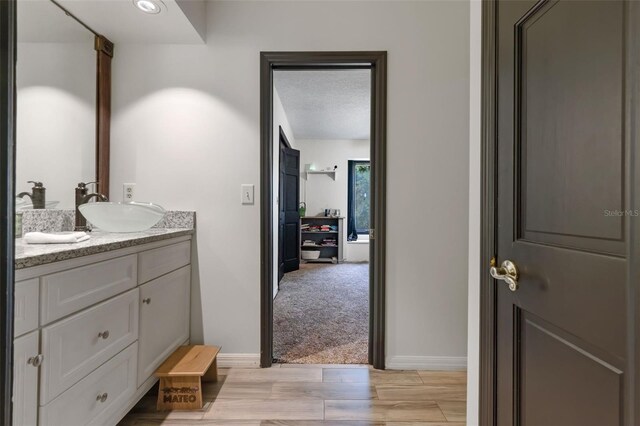 11951 Elbert St, Clermont, FL 34711 - bathroom with vanity and wood finished floors