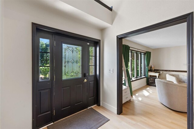11951 Elbert St, Clermont, FL 34711 - foyer featuring light wood-style floors and baseboards