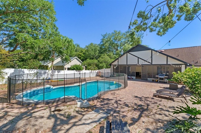 11951 Elbert St, Clermont, FL 34711 - view of pool with a patio and a fenced backyard