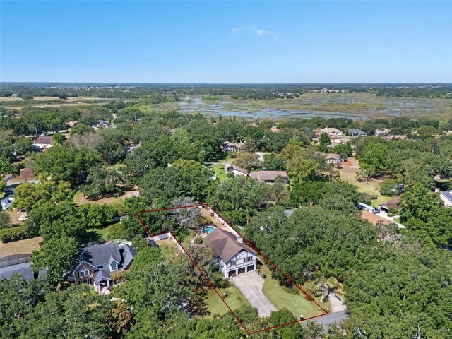 11951 Elbert St, Clermont, FL 34711 - aerial view of property and surrounding area with property parcel outlined